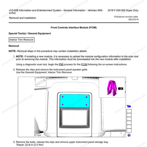 2018 Ford F250 F350 F450 4'SYNC1 TO 8'SYNC3 UPGRADE (WITH SYNC/WITHOUT SYNC)