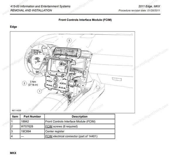 2011 Ford Edge MKX SYNC2 to SYNC3 Upgrade