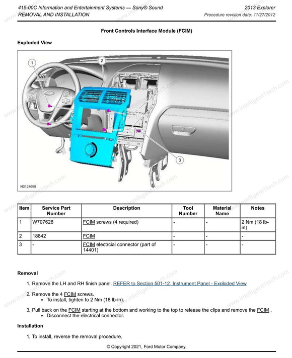 2013 Ford Explorer Sync2 to Sync3 Upgrade