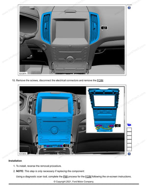 2020 Ford Edge 4' SYNC1 to 8' SYNC3